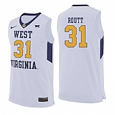 West Virginia Mountaineers 31 Logan Routt White College Basketball Jersey Dzhi,baseball caps,new era cap wholesale,wholesale hats